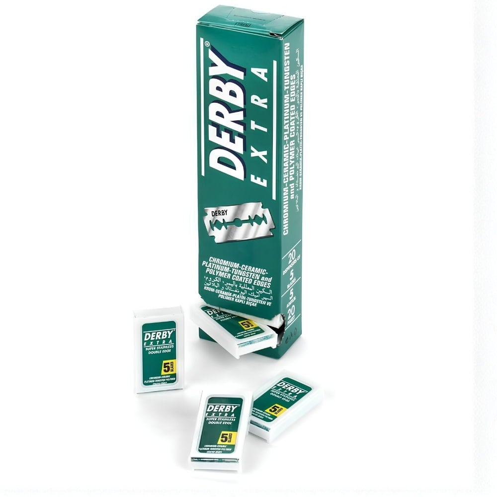 DERBY EXTRA DOUBLE EDGE BLADES 20PK [GREEN]