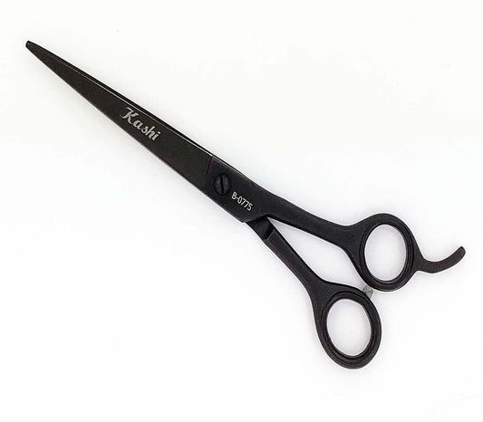"KASHI BARBER SHEAR - BLACK 7.5"" #B-0775"