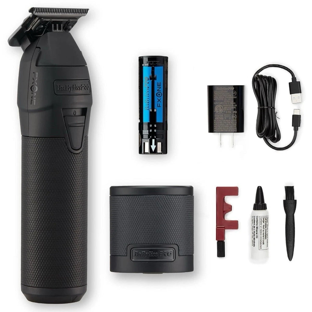 BaByliss PRO FXONE Cordless Rechargeable T-Blade Trimmer Black for Head Face