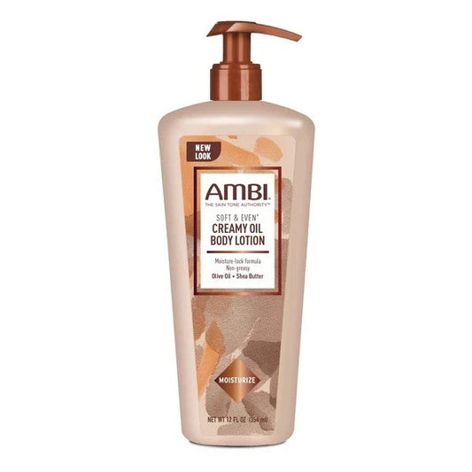 Ambi Soft & Even Creamy Oil Body Lotion - 12 Oz