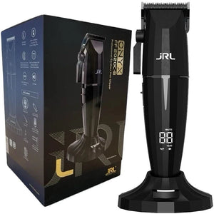 JRL ONYX FF2020C-B Cordless Hair Clipper Black LED Display Adjustable Speed