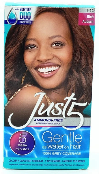 JUST-5 HAIR COLOR RICH AUBURN #10