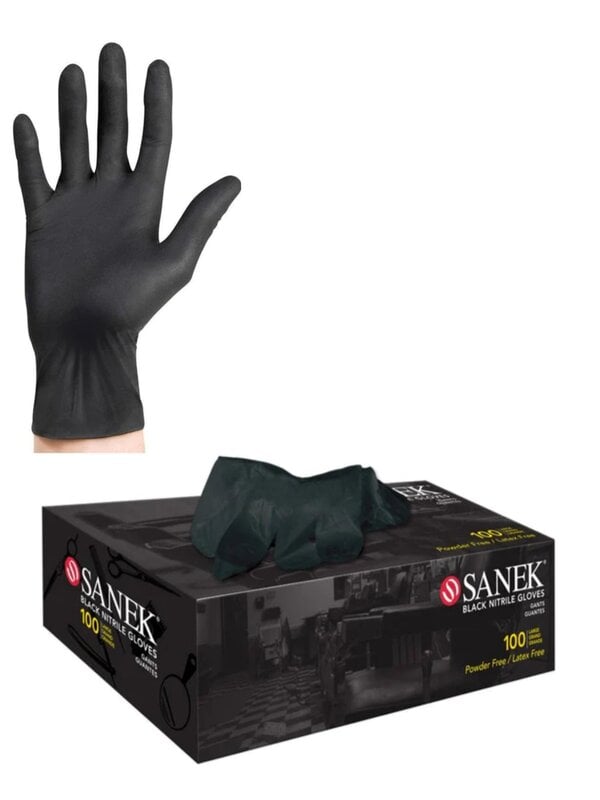 GRAHAM-SANEK BLACK NITRILE GLOVES [SMALL]