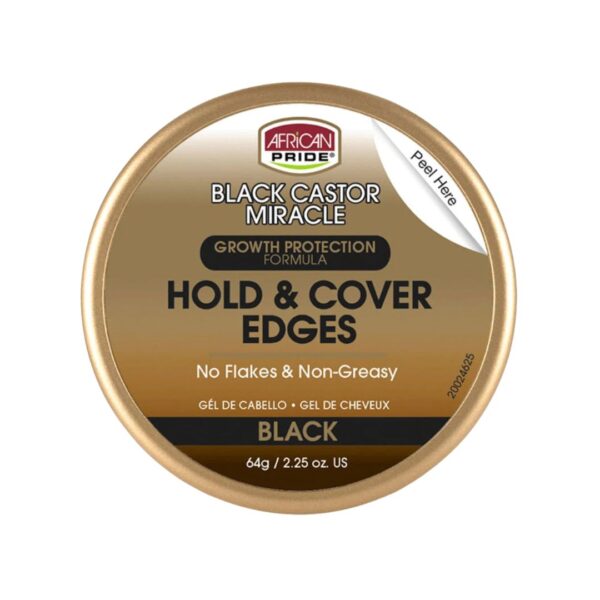 African Pride Black Castor Miracle Edges, 2.25 oz
